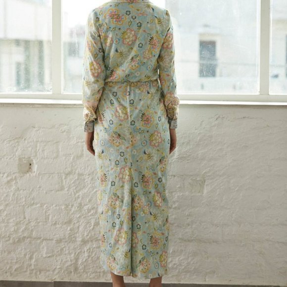 Hemant & Nandita Tiana 921 Overlap Dress in Mint - Picture 3 of 5